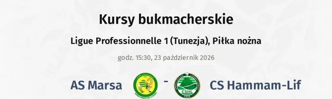 AS Marsa - CS Hammam-Lif kursy bukmacherskie