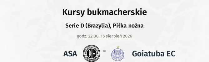 ASA - Goiatuba EC kursy bukmacherskie