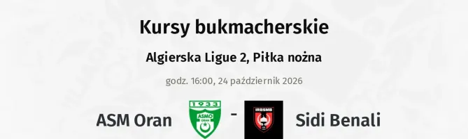 ASM Oran - Sidi Benali kursy bukmacherskie
