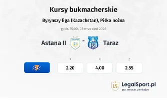 Astana II - Taraz kursy bukmacherskie