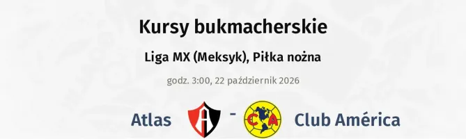 Atlas - Club America kursy bukmacherskie