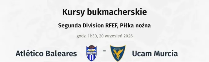Atlético Baleares - Ucam Murcia kursy bukmacherskie