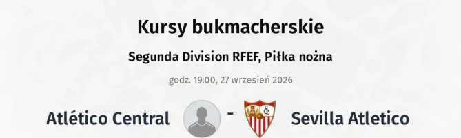 Atlético Central - Sevilla Atletico kursy bukmacherskie