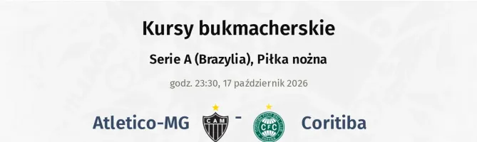 Atletico-MG - Coritiba kursy bukmacherskie