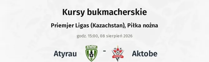 Atyrau - Aktobe kursy bukmacherskie
