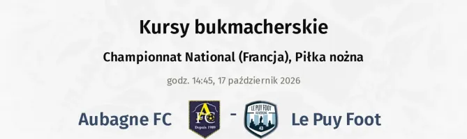 Aubagne - Le Puy Foot kursy bukmacherskie