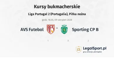 AVS Futebol - Sporting CP B kursy bukmacherskie