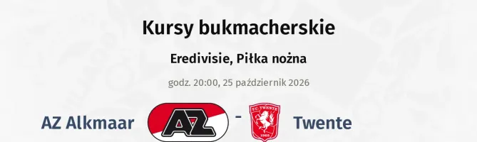 AZ Alkmaar - Twente kursy bukmacherskie