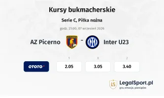 AZ Picerno - Inter U23 kursy bukmacherskie