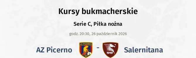 AZ Picerno - Salernitana kursy bukmacherskie