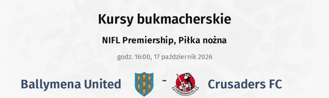 Ballymena United - Crusaders FC kursy bukmacherskie