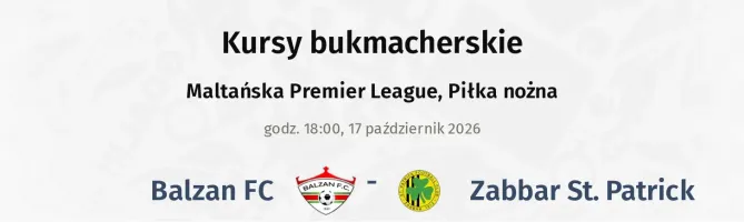 Balzan FC - Zabbar St. Patrick kursy bukmacherskie
