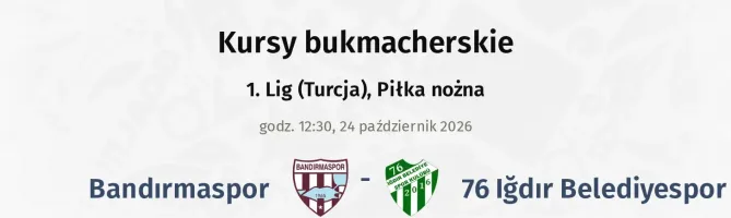Bandırmaspor - 76 Iğdır Belediyespor kursy bukmacherskie