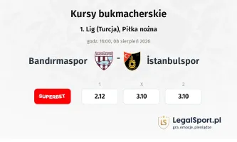 Bandırmaspor - Istanbulspor kursy bukmacherskie