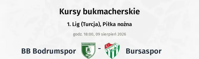 BB Bodrumspor - Bursaspor kursy bukmacherskie