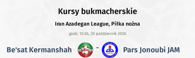Be'sat Kermanshah - Pars Jonoubi JAM kursy bukmacherskie