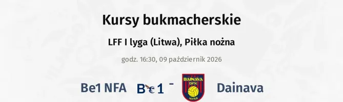 Be1 NFA - Dainava kursy bukmacherskie