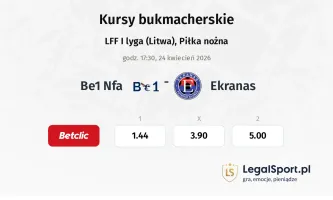 Be1 NFA - Ekranas kursy bukmacherskie