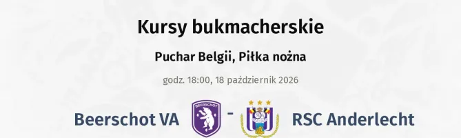 Beerschot VA - Anderlecht kursy bukmacherskie