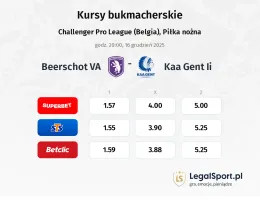 Beerschot VA - KAA Gent II kursy bukmacherskie