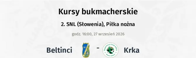 Beltinci - Krka kursy bukmacherskie