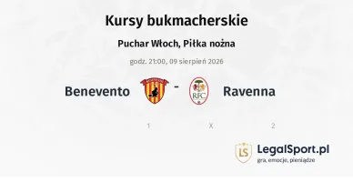 Benevento - Ravenna kursy bukmacherskie