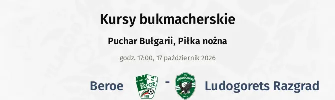 Beroe - Ludogorets kursy bukmacherskie