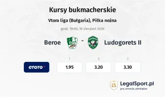 Beroe - Ludogorets II kursy bukmacherskie