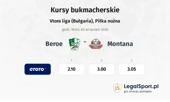 Beroe - Montana kursy bukmacherskie