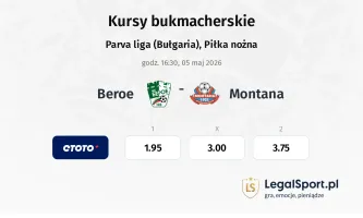 Beroe - Montana kursy bukmacherskie