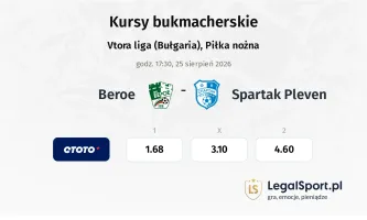 Beroe - Spartak Pleven kursy bukmacherskie