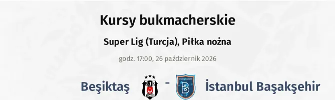 Besiktas - Istanbul Basaksehir kursy bukmacherskie