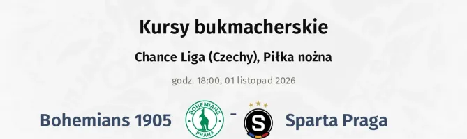 Bohemians 1905 - Sparta Praga kursy bukmacherskie
