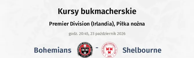 Bohemians - Shelbourne kursy bukmacherskie