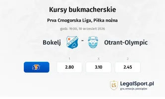 Bokelj - Otrant-Olympic kursy bukmacherskie