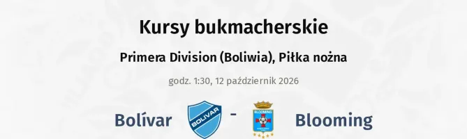 Bolívar - Blooming kursy bukmacherskie