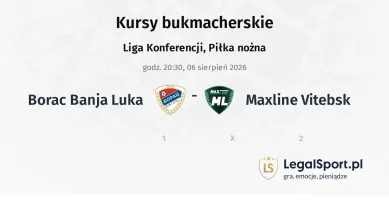 Borac Banja Luka - Maxline Vitebsk kursy bukmacherskie