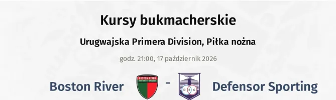 Boston River - Defensor Sporting kursy bukmacherskie
