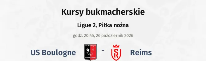 Boulogne - Stade de Reims kursy bukmacherskie