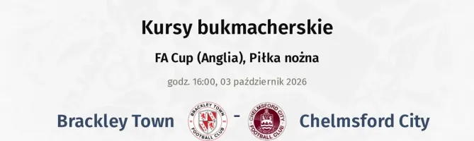 Brackley Town - Chelmsford City kursy bukmacherskie