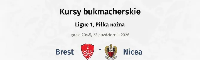 Brest - Nice kursy bukmacherskie