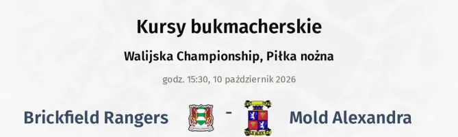 Brickfield Rangers - Mold Alexandra kursy bukmacherskie