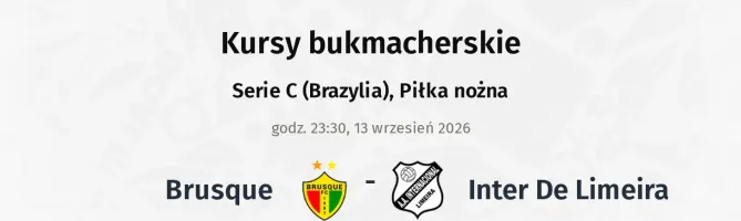 Brusque - Inter De Limeira kursy bukmacherskie