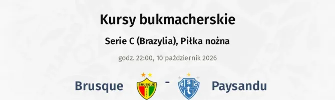 Brusque - Paysandu kursy bukmacherskie