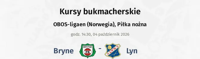Bryne - Lyn kursy bukmacherskie