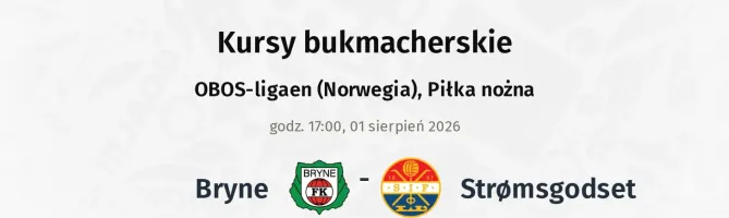Bryne - Stromsgodset kursy bukmacherskie