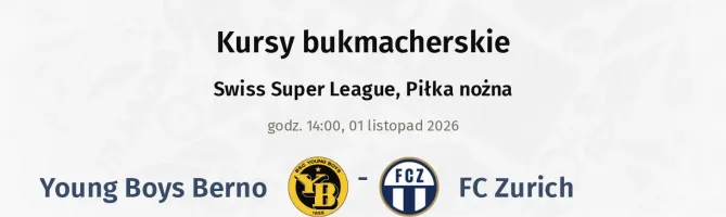 BSC Young Boys - FC Zurich kursy bukmacherskie