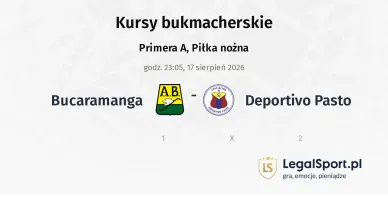 Bucaramanga - Deportivo Pasto kursy bukmacherskie