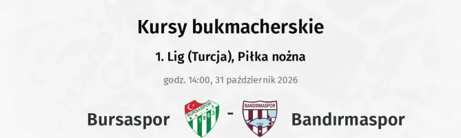 Bursaspor - Bandırmaspor kursy bukmacherskie