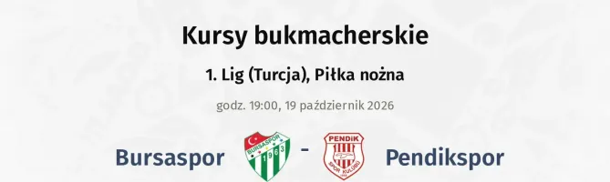 Bursaspor - Pendikspor kursy bukmacherskie